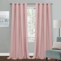 Vista 66 de MYSKY HOME - Cortinas opacas amarillas para sala de estar y dormitorio, cortinas de 84 pulgadas de largo, con ojales, cortinas de oscurecimiento