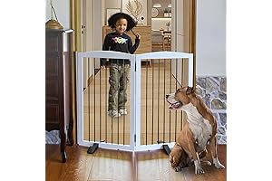 Freestanding 2-Panel Dog Gate for Indoor