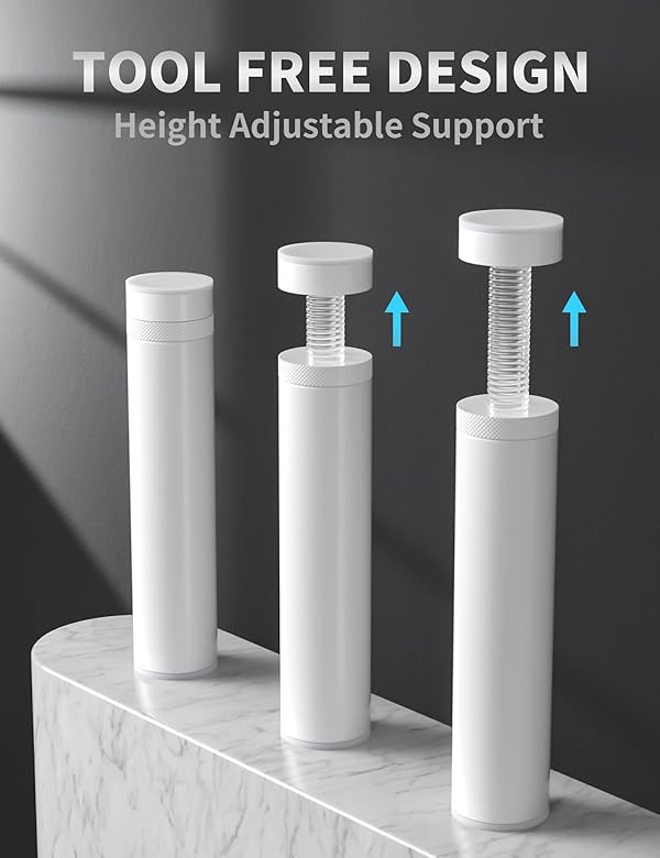 upHere GPU Support Bracket,Graphics Card GPU Support,Video Card Sag Holder Bracket,GPU Stand,White,ARGB,( 49-80mm / 1.93-3.15in ),ARGB49T by upHere - Image 4