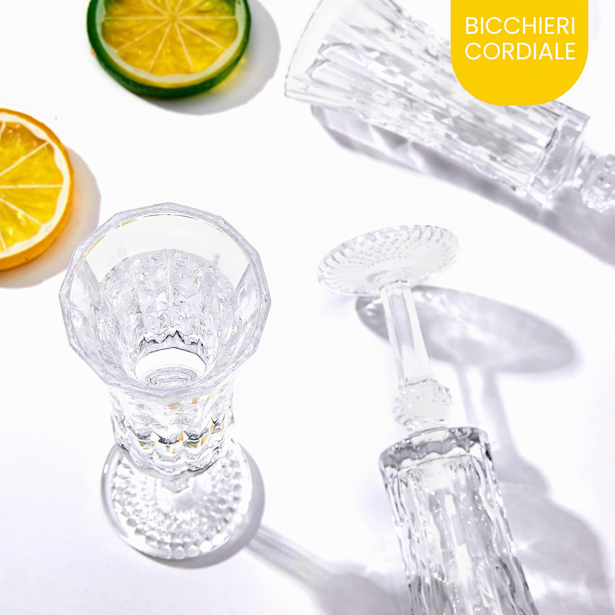 Cordial - Set di 12 calici da 45 ml, per tequila, bicchieri da liquore