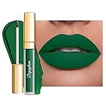 Depuplum Green Lipstick Matte for Women, Superstay Long Lasting Lipstick Smudgeproof Liquid Lipsticks, Cruelty Free Lip Makeup (DM02 Green Forest)