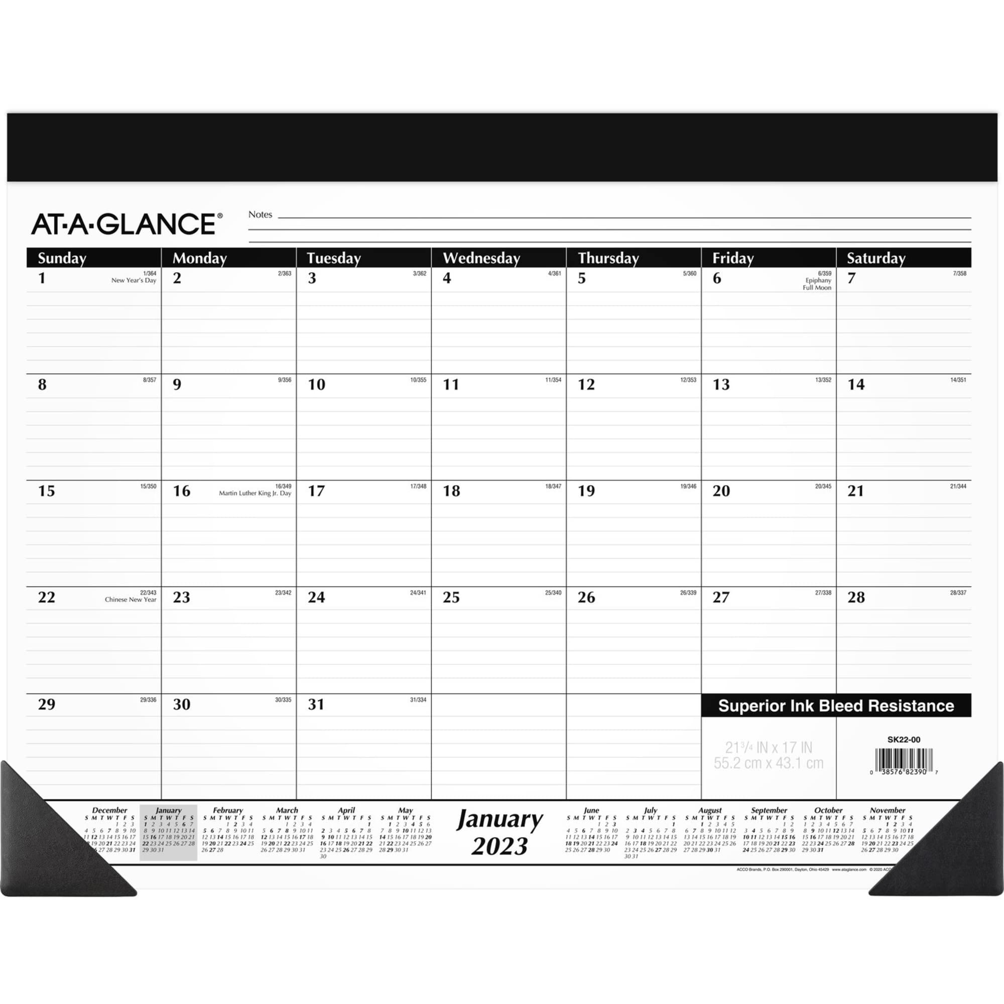 At A Glance 2023 Monthly Planner