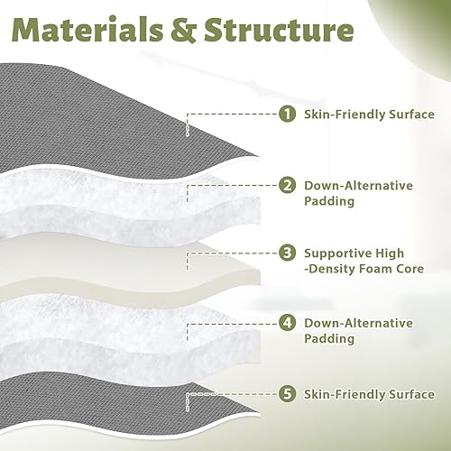 Miniatura 4 de Futón de colchón japonés para suelo, tapete de tatami plegable de 4 pulgadas de grosor con 2 fundas de almohada, cama de suelo tamaño individual