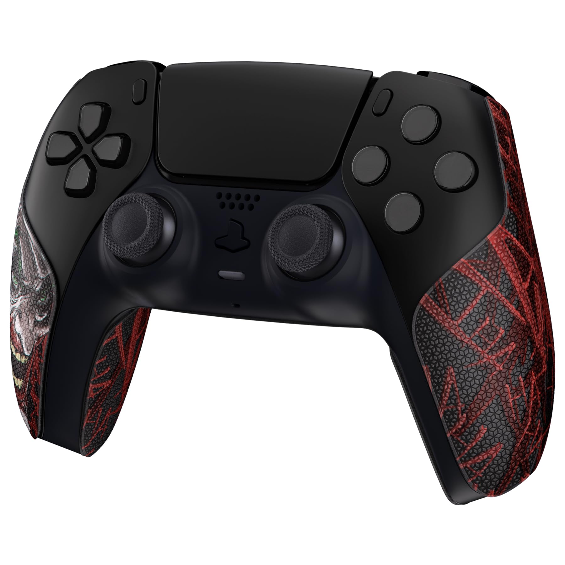 PlayVital Premium Grip para ps5 Inalámbrico Control Pegatina Antideslizante Diseño Dividido Adhesivo Suave Textura de Diamante Hexagonal Absorbente de Sudor Protector para ps5 Mando-Clown hahaha