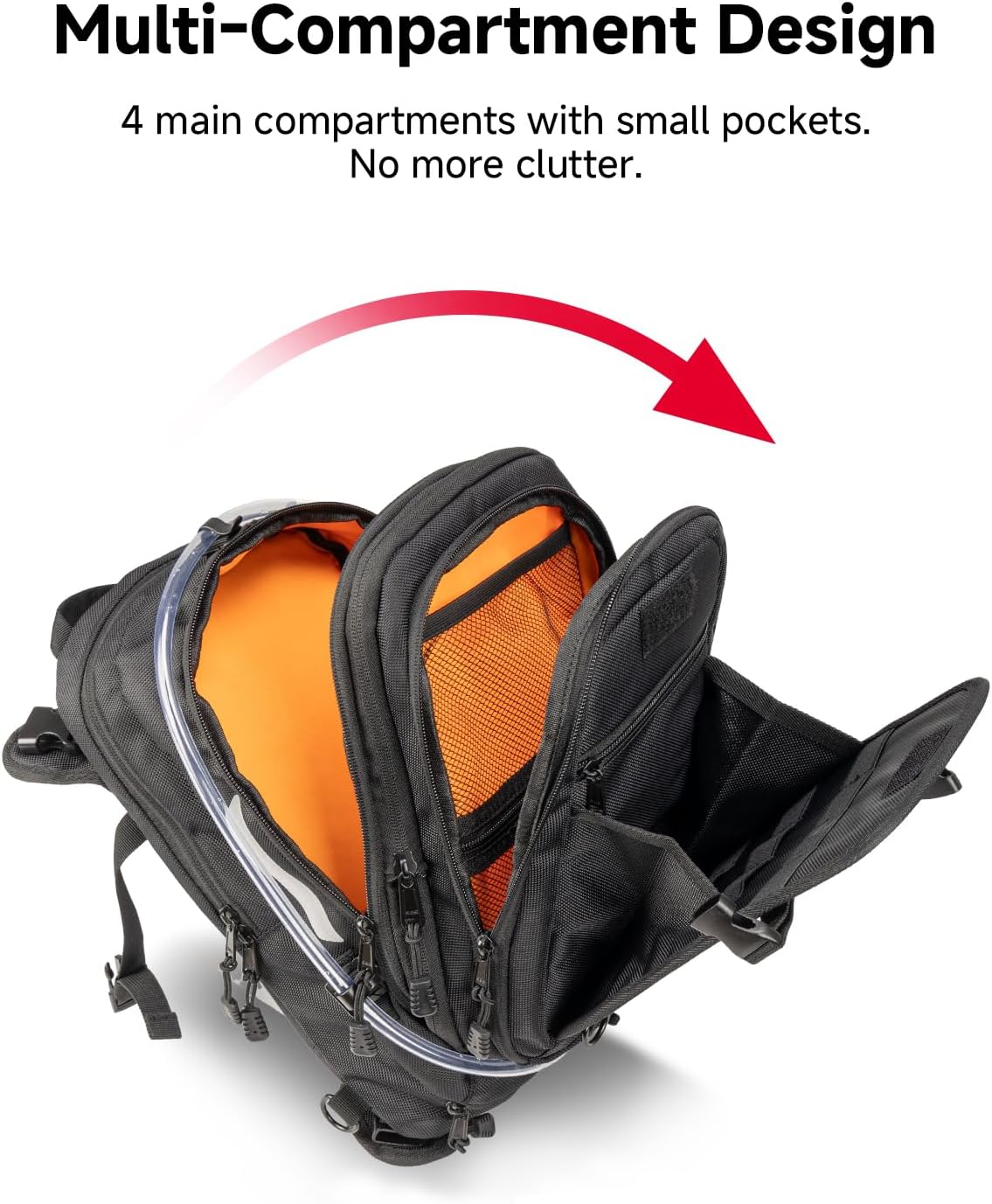 KEMIMOTO Motorcycle Tank Bag Backpack, 9-12L Waterproof Storage bag