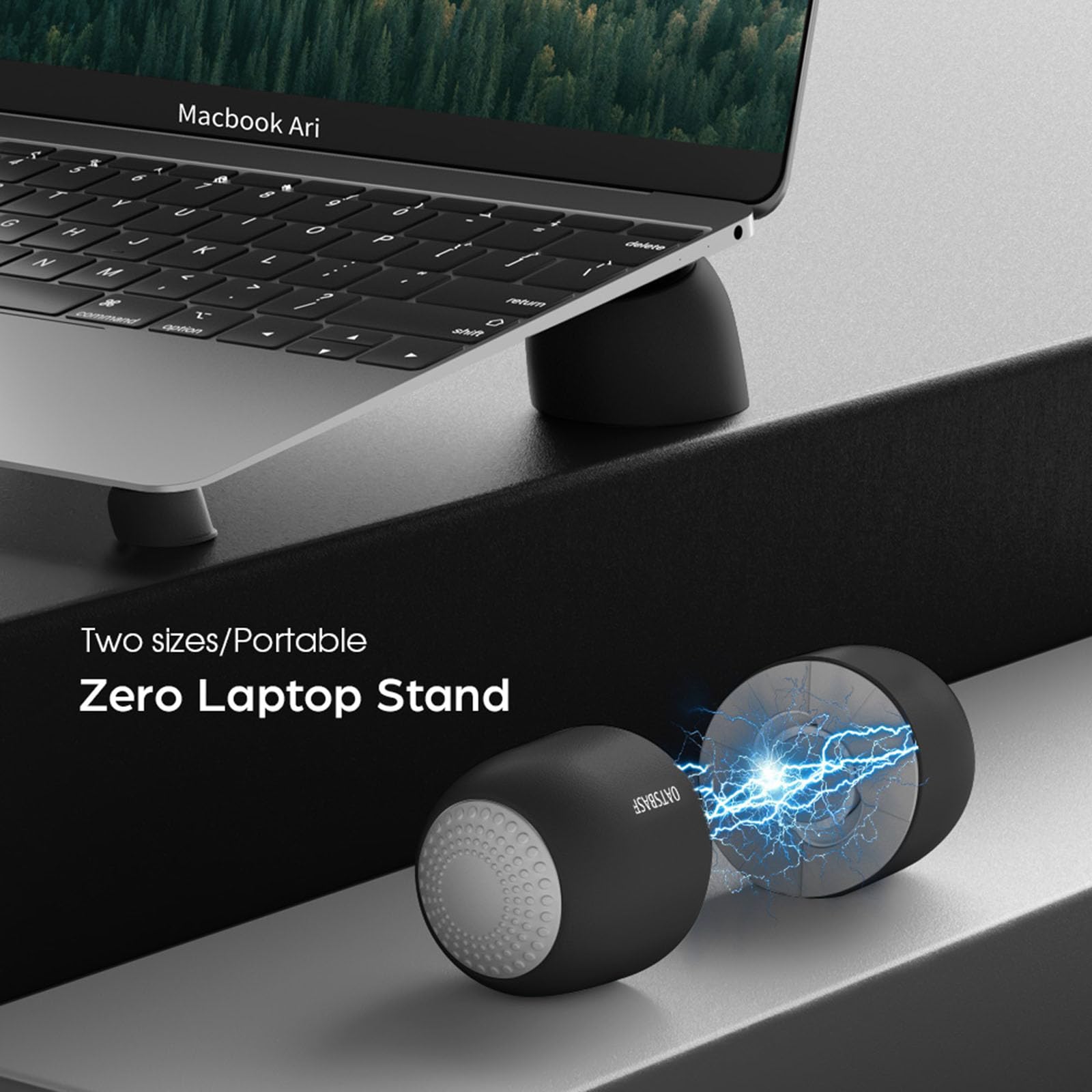 Supporto Raffreddatore Portatile 4 In 1 Per Laptop: 4 Mini Palline Fredde In Alluminio E Silicone, Per MacBook E PC, Bianco