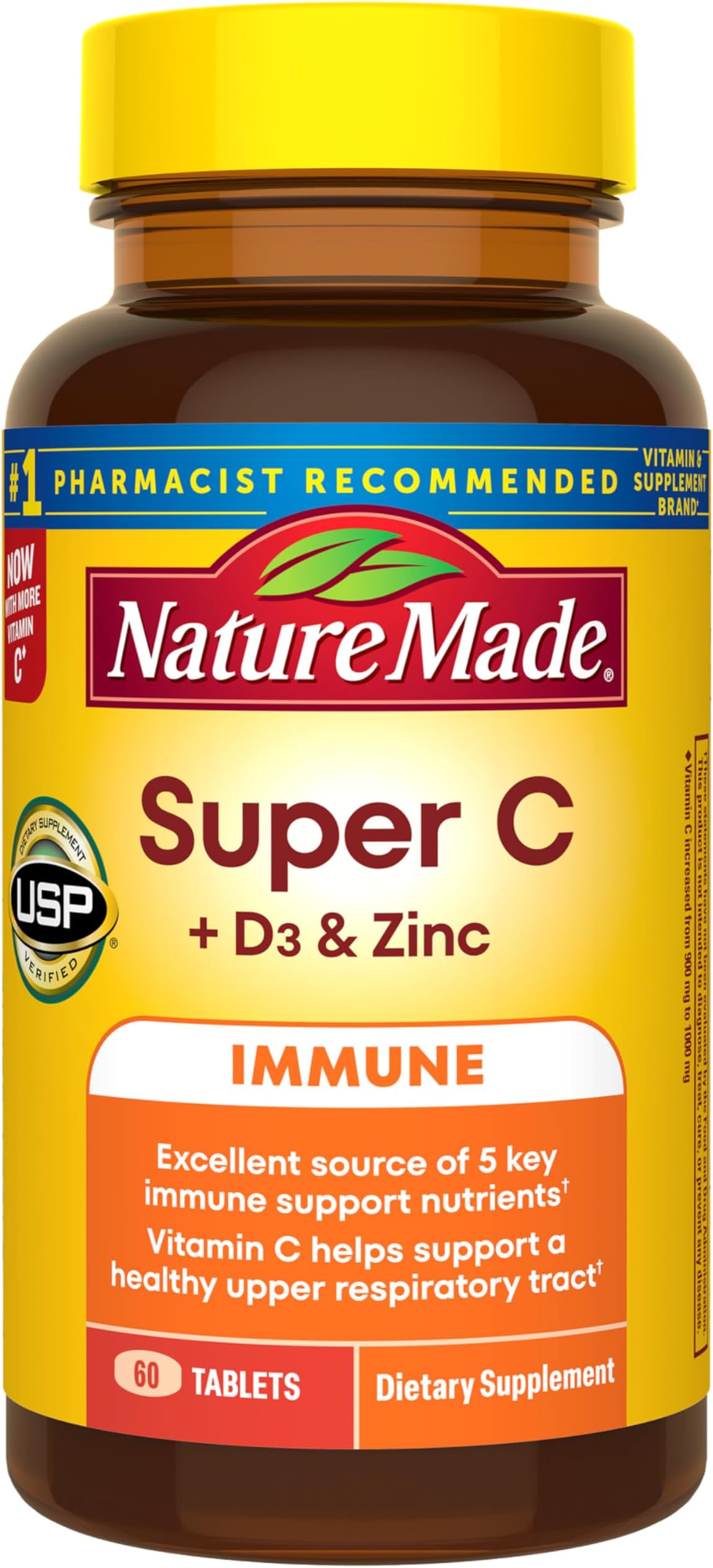 Super C Immune Complex Tablet with Vitamin C, D and Zinc (60 Tablets)