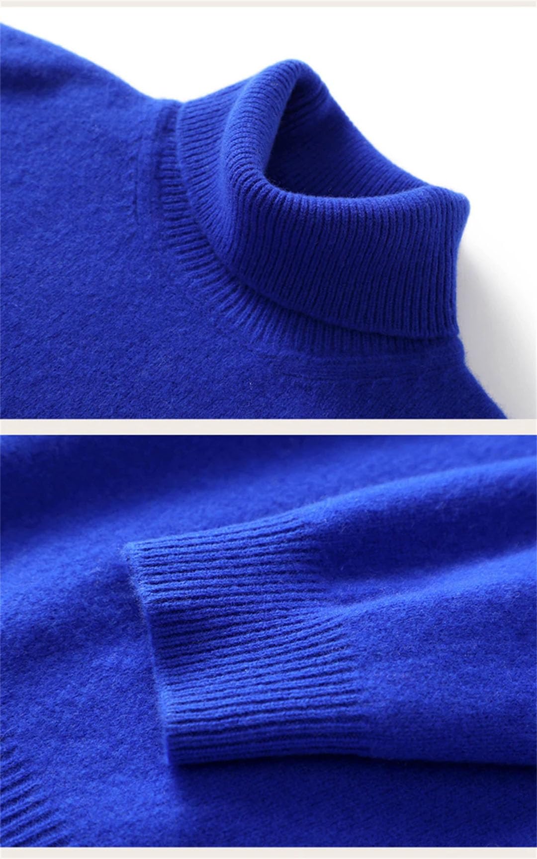 Vogrtcc Suéter De Cachemira con Cuello Alto para Mujer, Suéter De Lana para Otoño E Invierno, Jersey Suelto De Punto