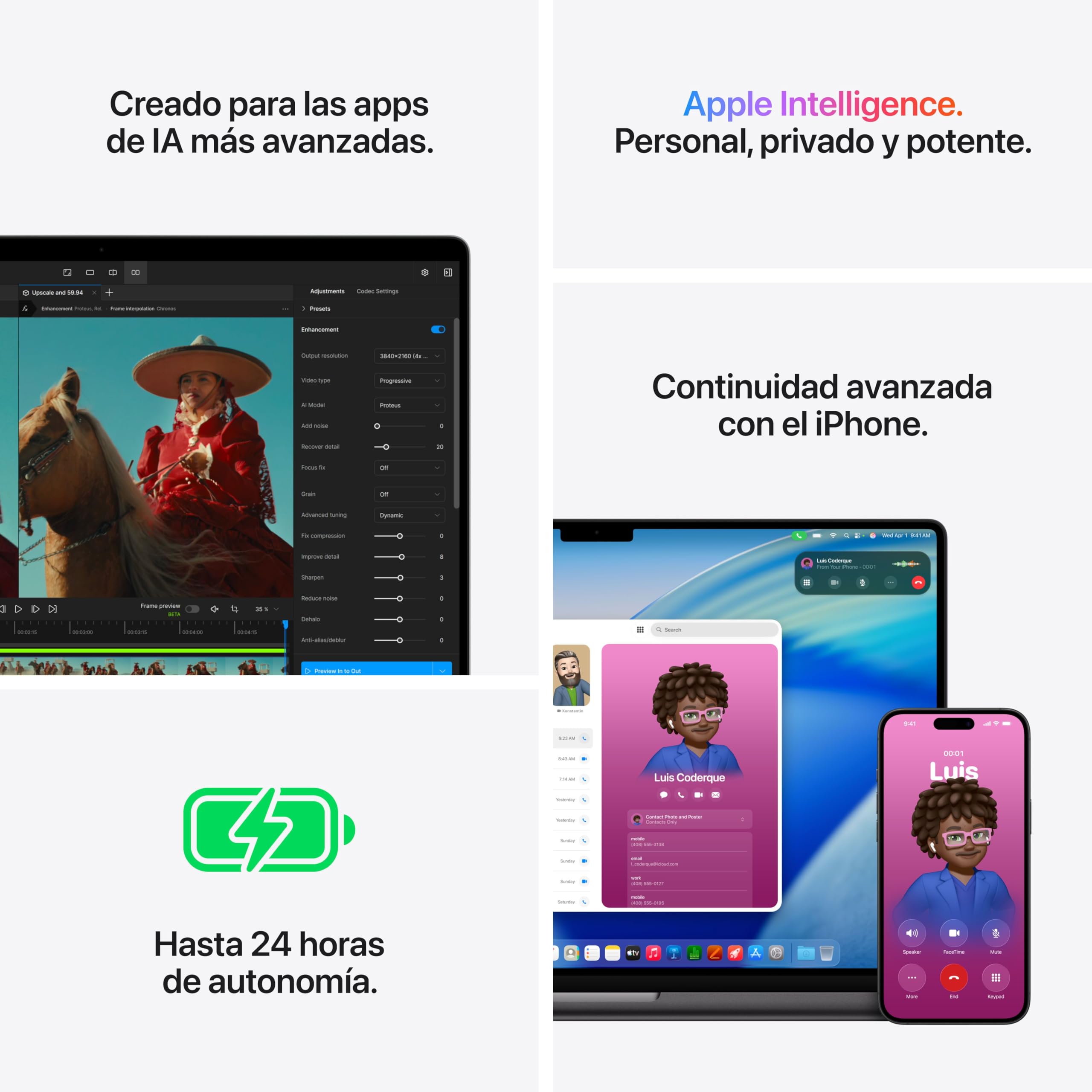 Apple MacBook Pro de 16,2 Pulgadas portátil con Chip M5 Pro: Pantalla Liquid Retina, CPU de 18 núcleos y GPU de 20 núcleos, 24 GB Memoria unificada, 1 TB de SSD, Teclado español; Plata