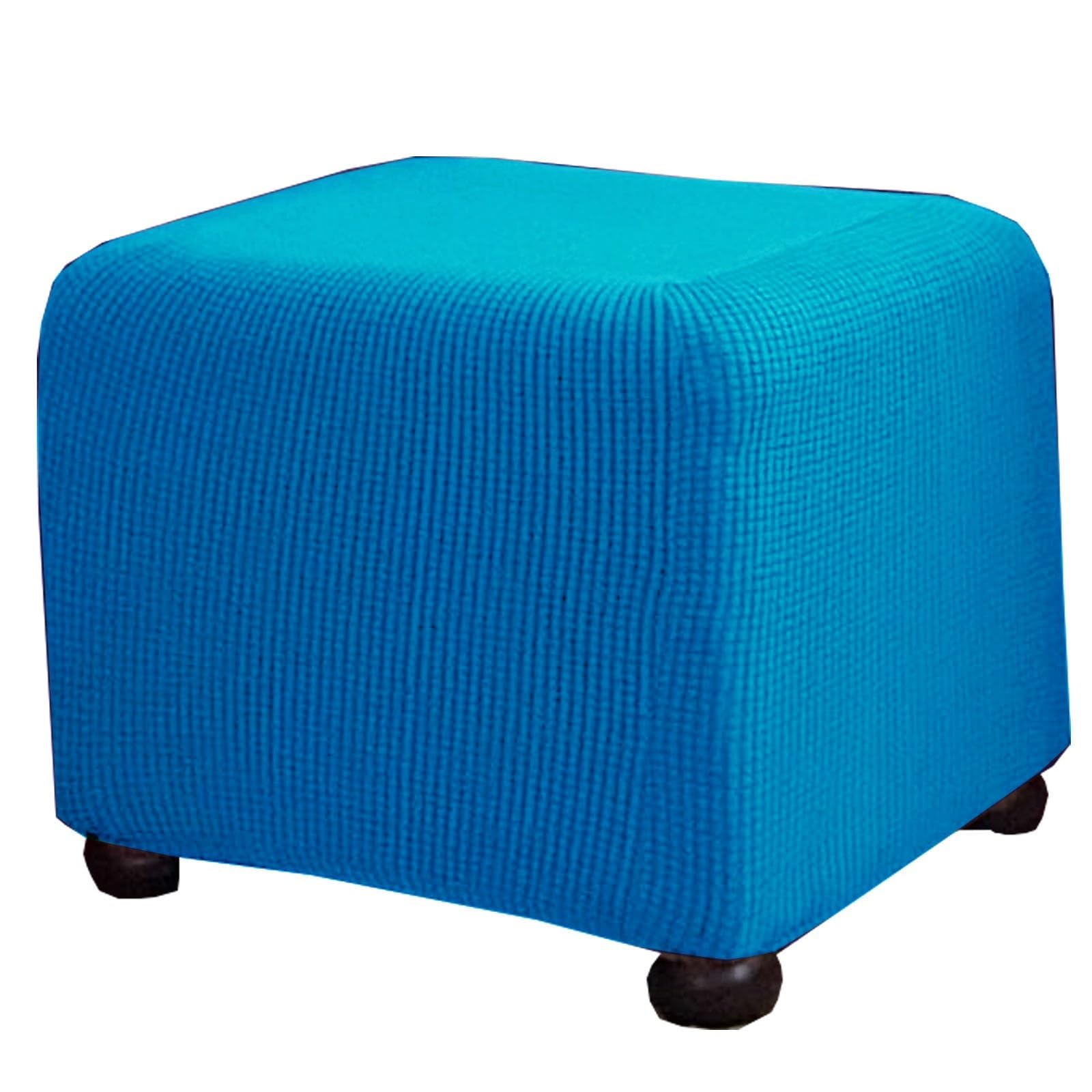 Miecoae Stretch Fabric Ottoman Cover Square Foot Stool Covers Rectangular 10 14 16 18 20 22 26 30 32 34 35 38 in Stool Cover Furniture Covers(C9,78-98x68-78x35-45)
