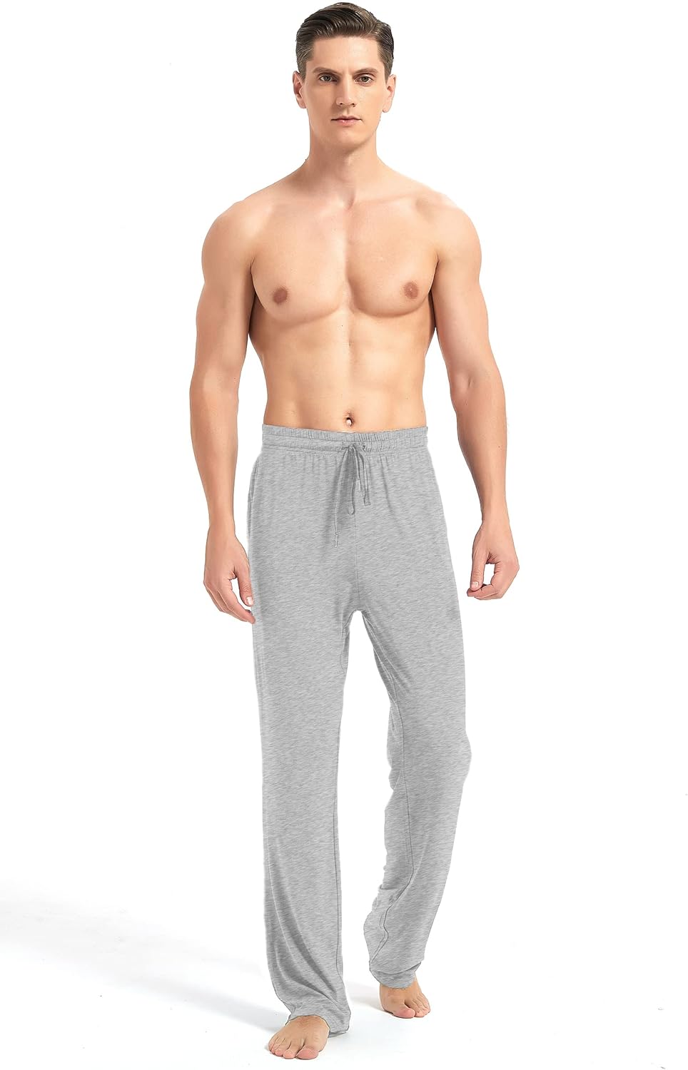 Idtswch 32/34/36/38 Long Inseam Men's Tall Extra Long Pajama Pants,Lounge Jogger Yoga Pants,Sleepwear with Pockets for Men - Image 5