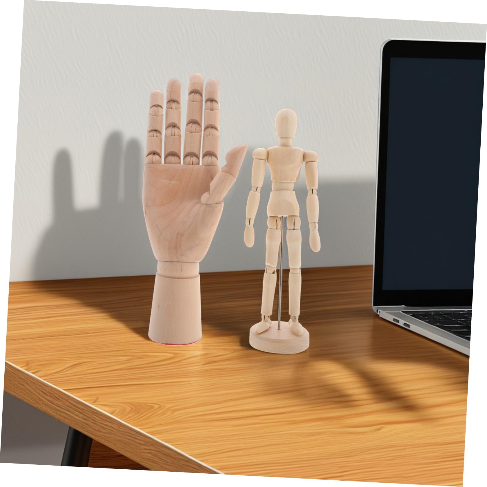 Uonlytech 2stücke Holz Mannequinfiguren Und Modell Für Skizzieren Und Malen Flexibel Und Verstellbar Für Künstler Und Handwerk