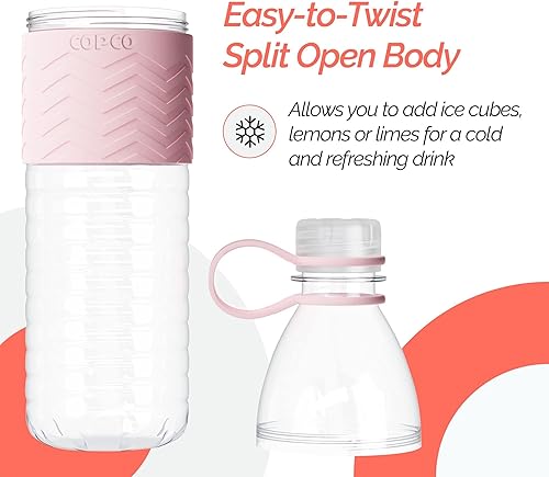 Miniatura 5 de Copco 2510-2298 Botella Hydra Chevron grande, color rosa, 20 onzas