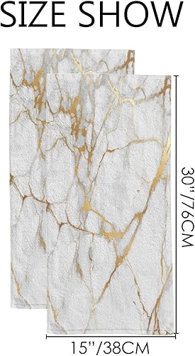 Vista 23 de Juego de 2 toallas de mano de baño, toallas de mano de girasol, toalla de cara floral amarilla, toallas decorativas suaves y absorbentes para baño