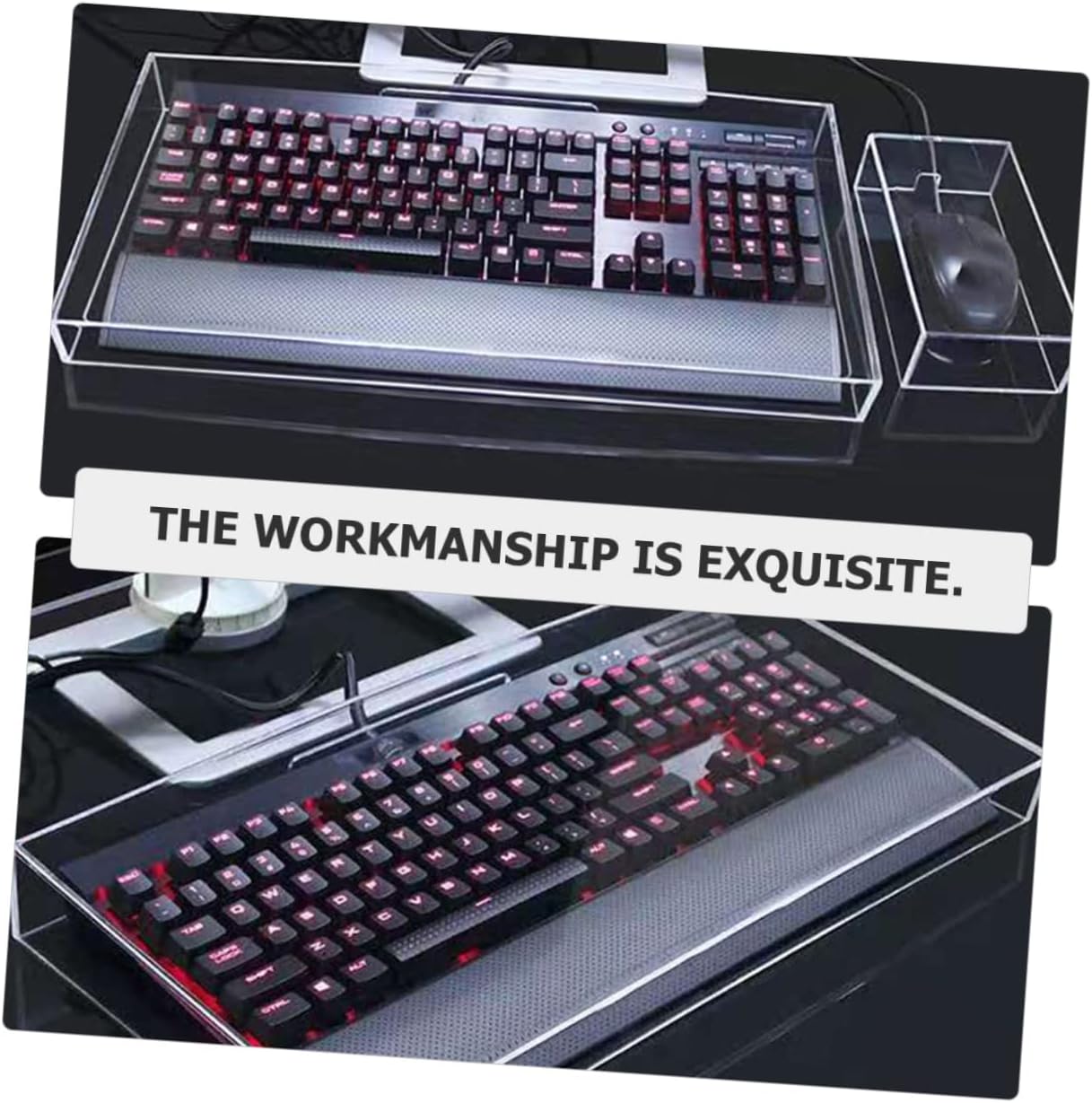 Acrylic Keyboard Protector Cover Dust Cover for Mechanical Keyboards Versatile and Easy to Clean