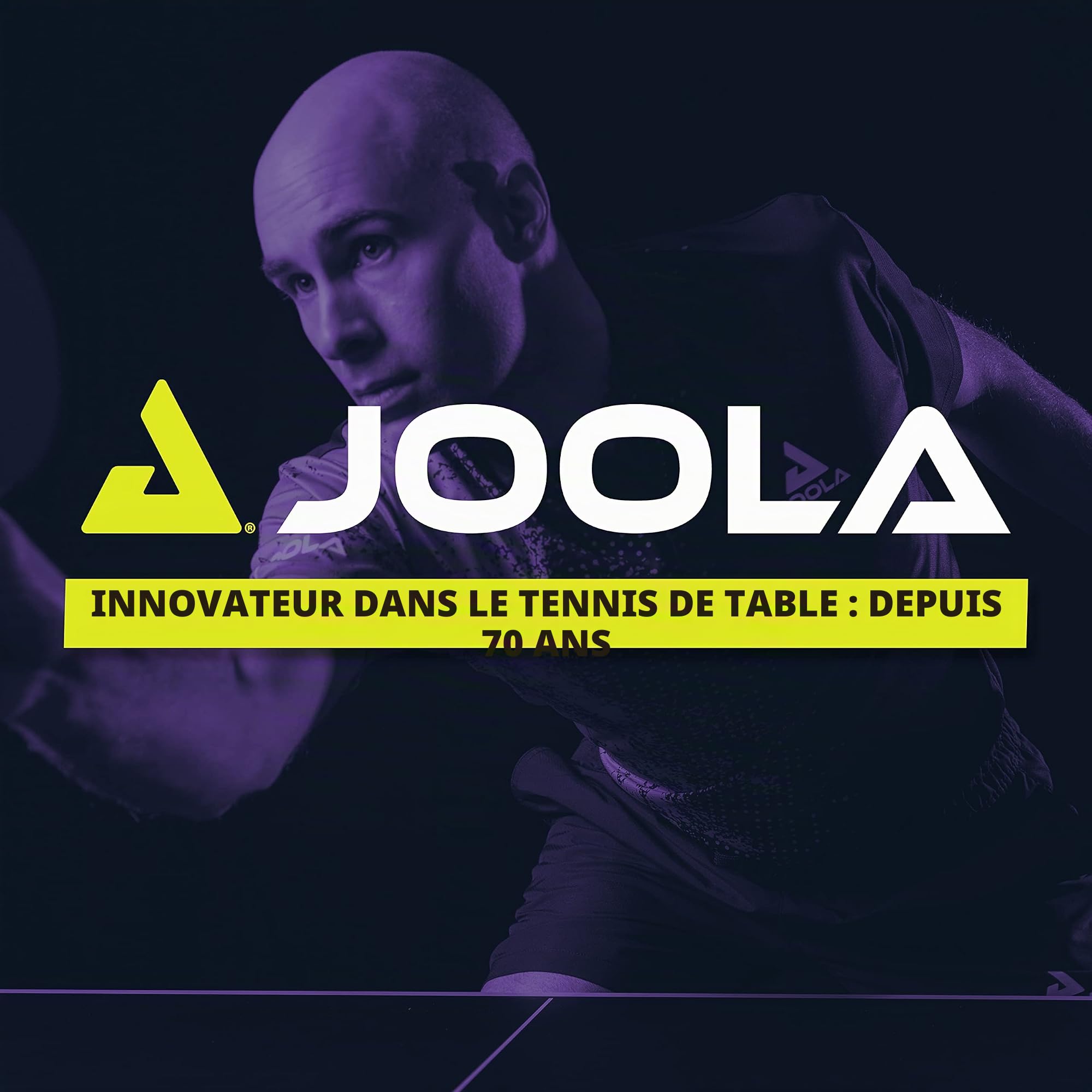 JOOLA Raquette de ping-Pong Infinity Carbon Raquette de ping-Pong de compétition Professionnelle approuvée par l'ITTF & Pocket Housse pour Raquette de Tennis de Table