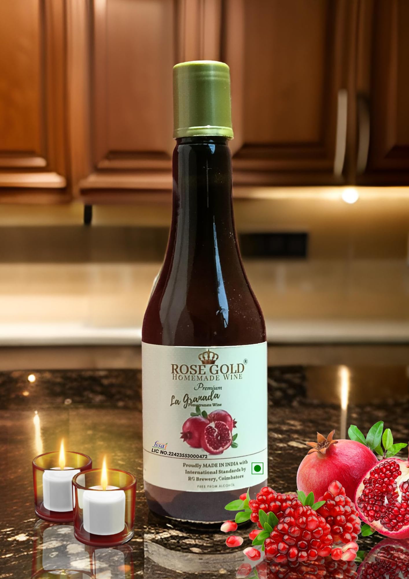 Rose Gold-La Granada -Non Alcoholic - Pomegranate wine, 500 ml-picture-40