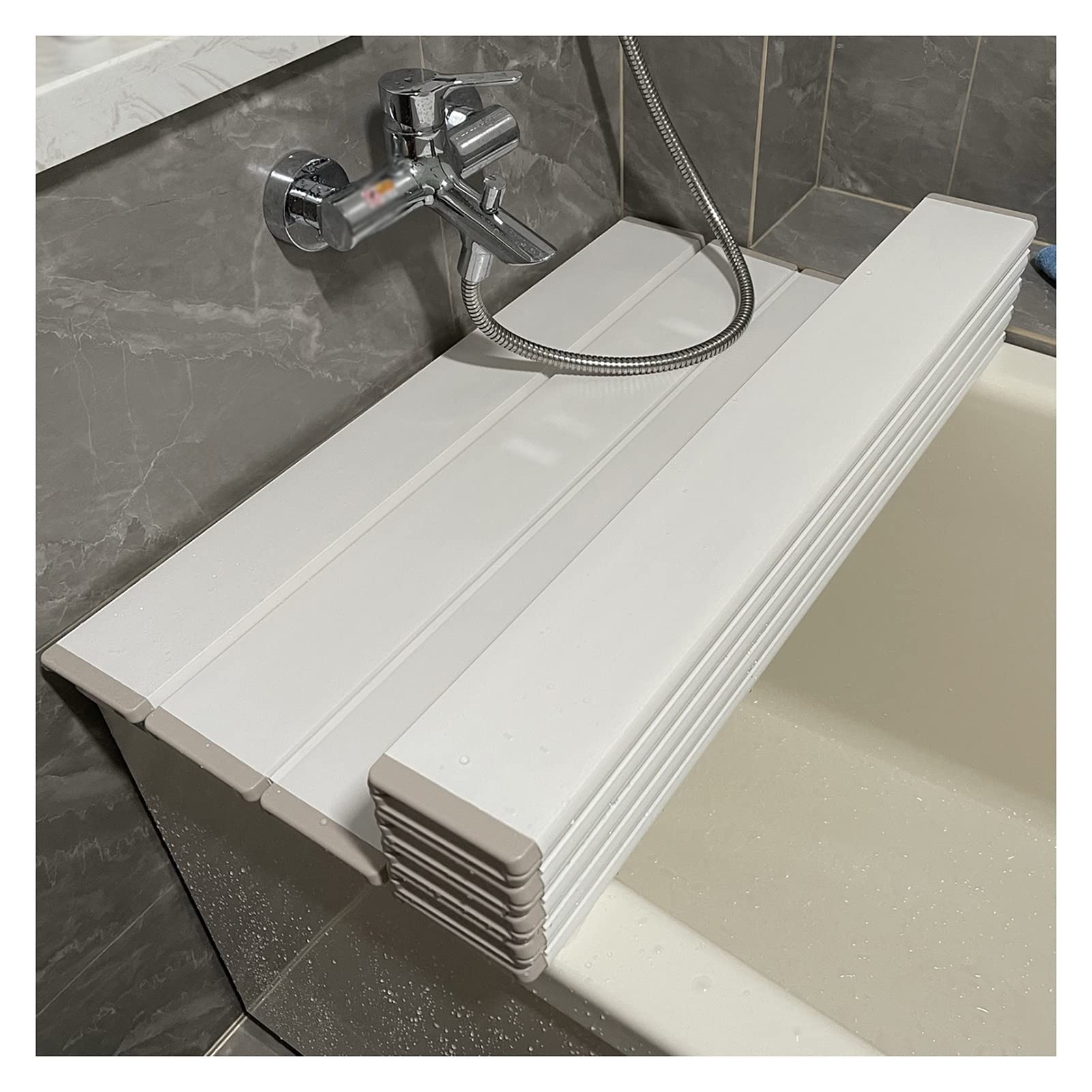 Pont de baignoire pliable et housse d'isolation pour tablette de salle de bain