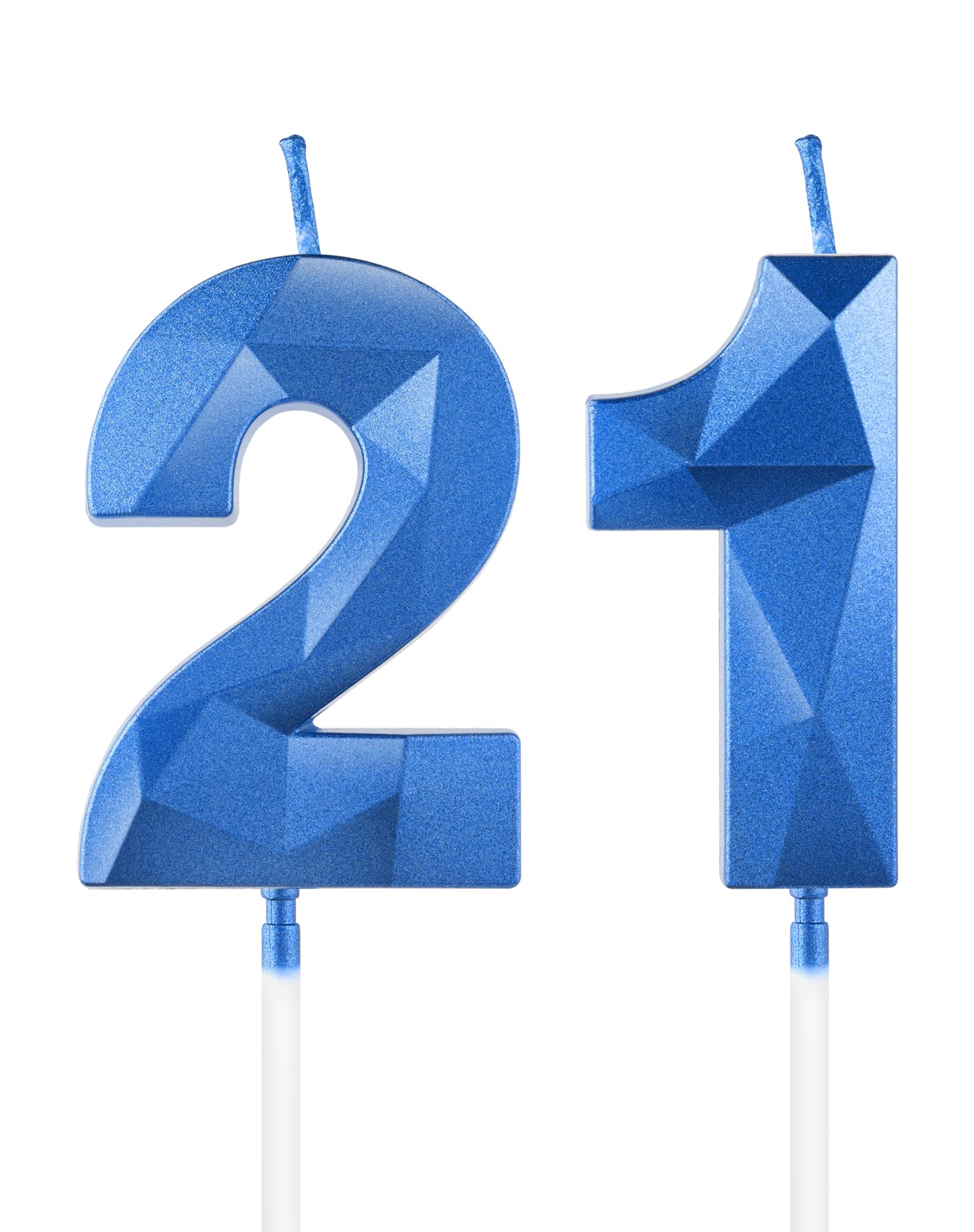 Royal Blue 13th Birthday Candles, 3D Number 13 Candle for Cake, Boy Girl 13th Birthday Decorations,Sapphire Candle Topper Blue Cake Decorations for Birthday Party Wedding Anniversary Supplies — view 87