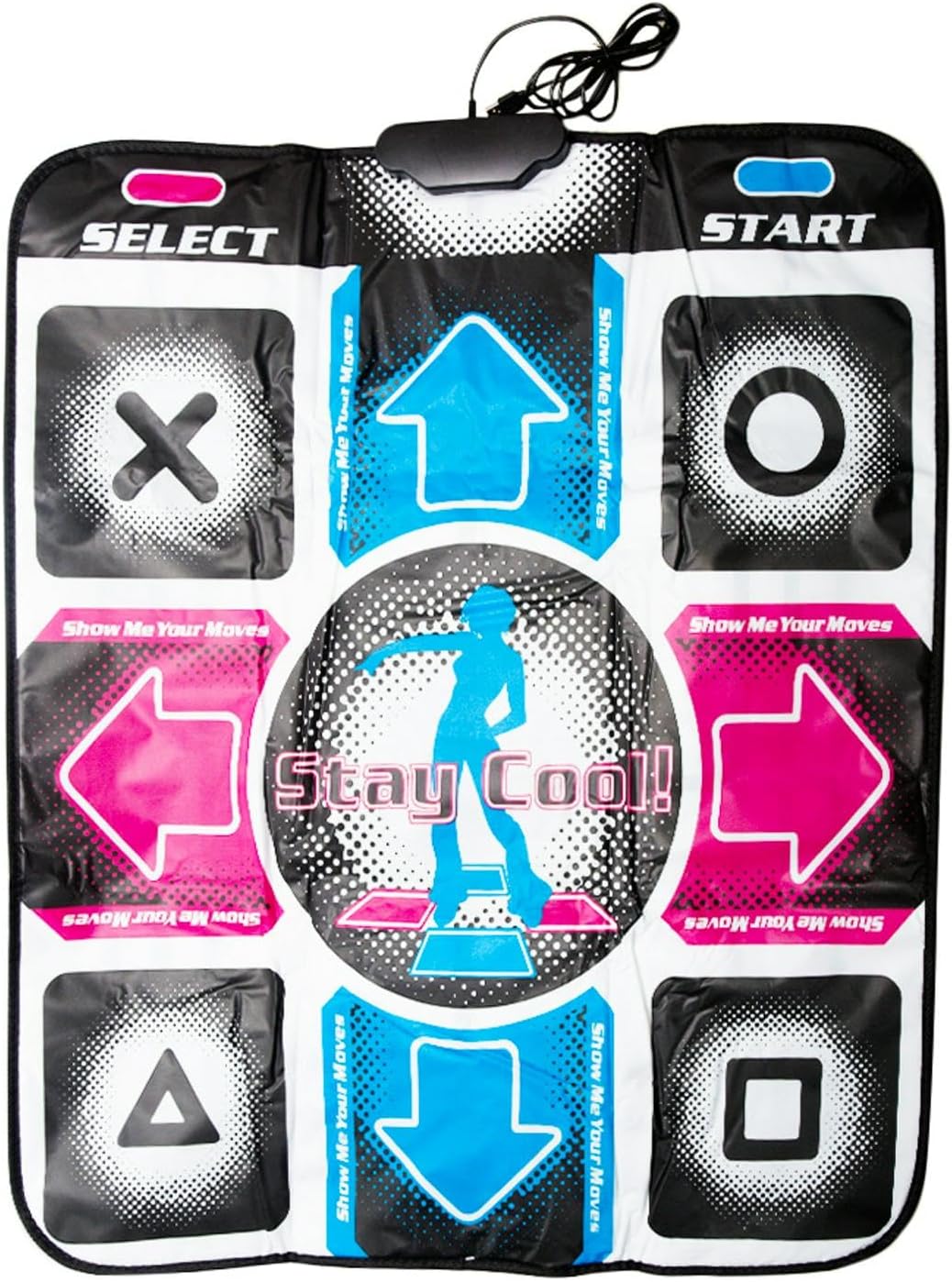 Dance Pad, Dancing Mat for Dance Dance Revolution (DDR) Non-Slip Sensitive USB Dance Blanket for PC Laptop Video Game Show
