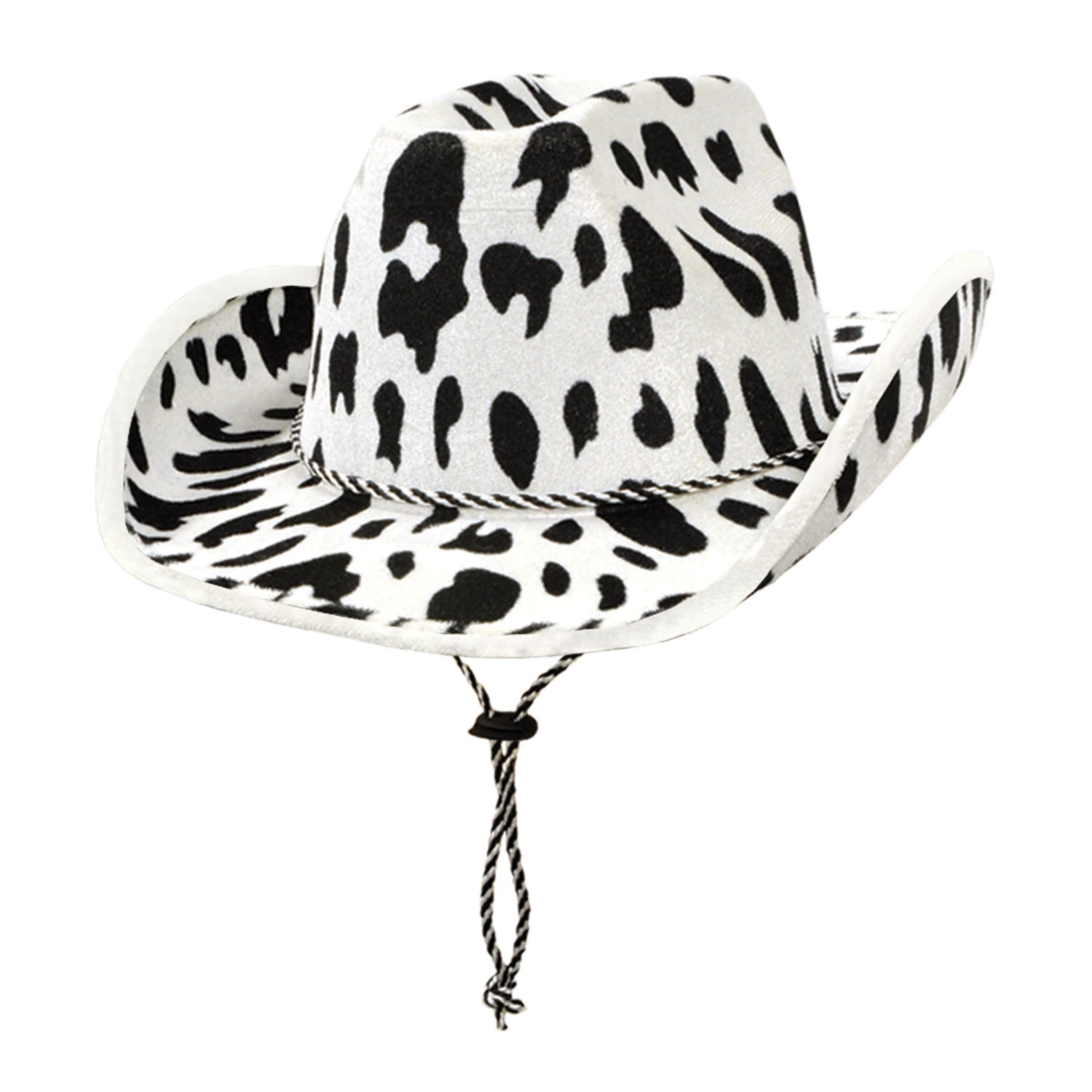 Beistle Cow Print Cowboy Hat One Size Fits Most Animal Print Hats