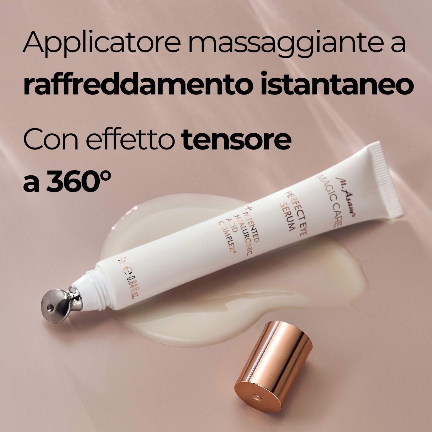M. Asam MAGIC CARE M. Asam MAGIC CARE Perfect Eye Serum (25ml) – Siero contorno occhi antirughe con applicatore rinfrescante, riduce occhiaie e borse occhi, crema idratante skincare