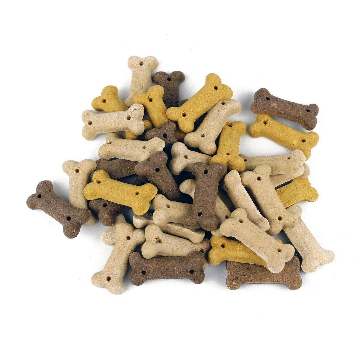 Biozoo Snacks Educativos, Galletas Huesitos Premio para Perros, sabor Vainilla - 2 Bolsas de 500 gr. (Total 1000gr.)