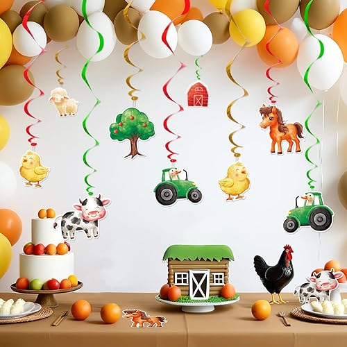 Miniatura 61 de Remolino colgante para fiesta de dinosaurios para niñas, 20 piezas, decoraciones de fiesta de cumpleaños de dinosaurios para niños, baby shower
