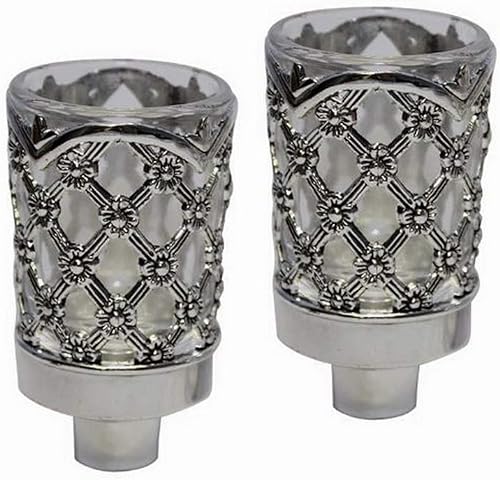 Majestic Giftware CH100 Neronim Portavelas, 3 pulgadas, plateado