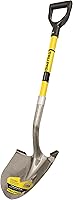 Truper 31200 Tru Pro Round Point Shovel, 29-Inch Fiberglass D-Handle, Heavy-Duty 14 Gauge Steel Blade