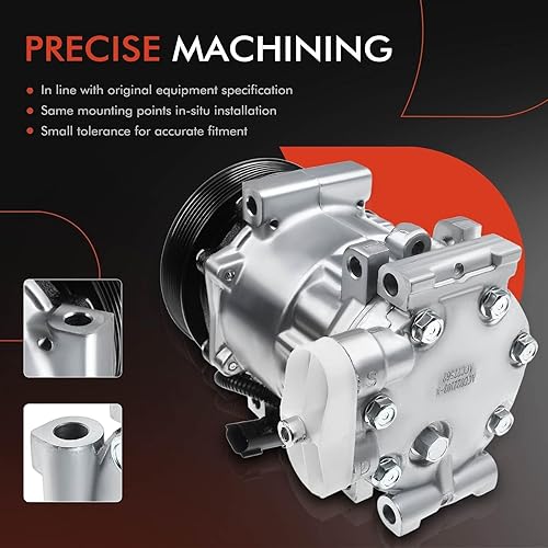 Miniatura 5 de A-Premium Compresor de AC con embrague compatible con Dodge Ram 1500, Ram 2500, Ram 3500 2002-2003, Ram 4000 2002, Dakota 2002-2003, 5.9L 8.0L