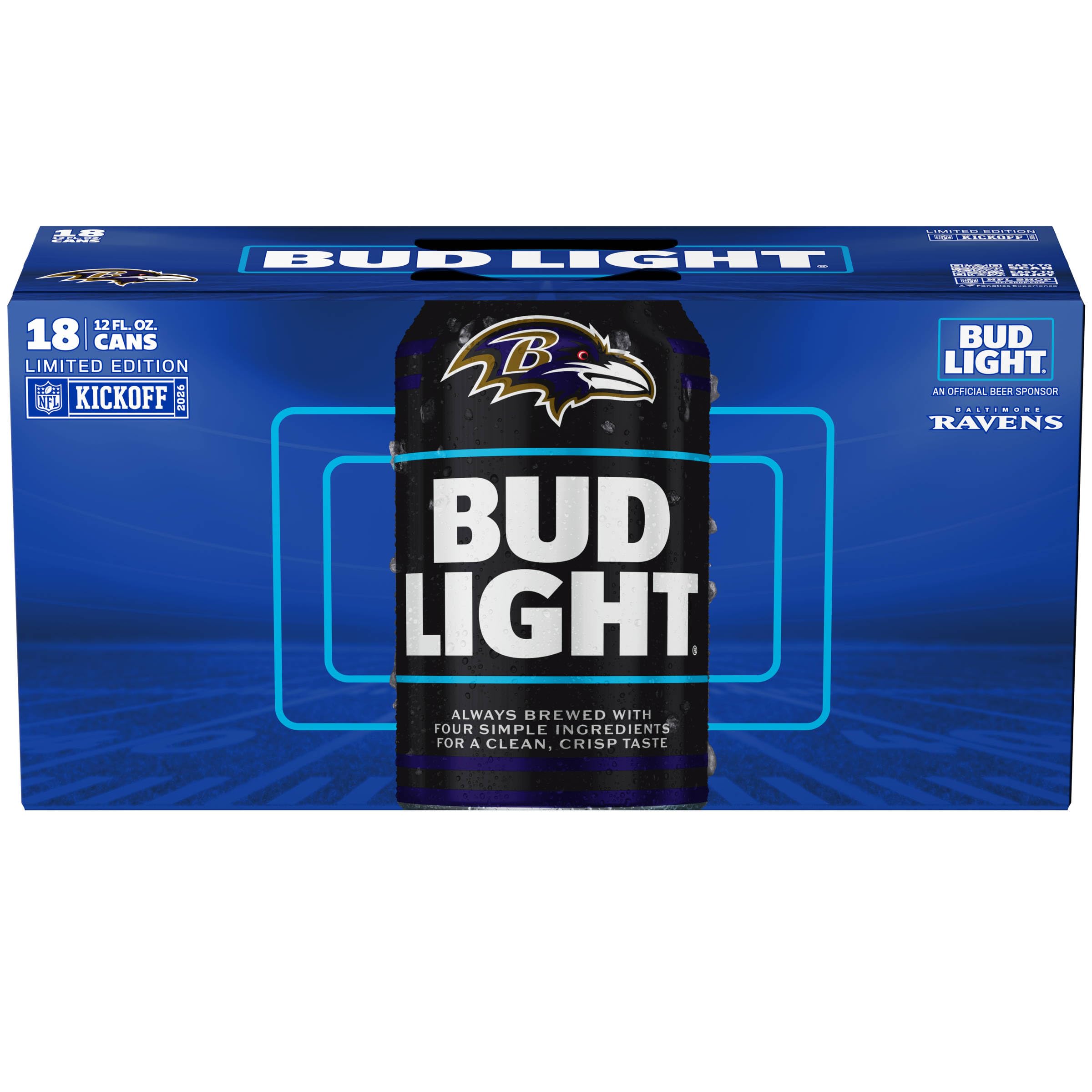 Bud Light American Lager Beer, 18pk, 12 Fl Oz Cans, 4.2% ABV