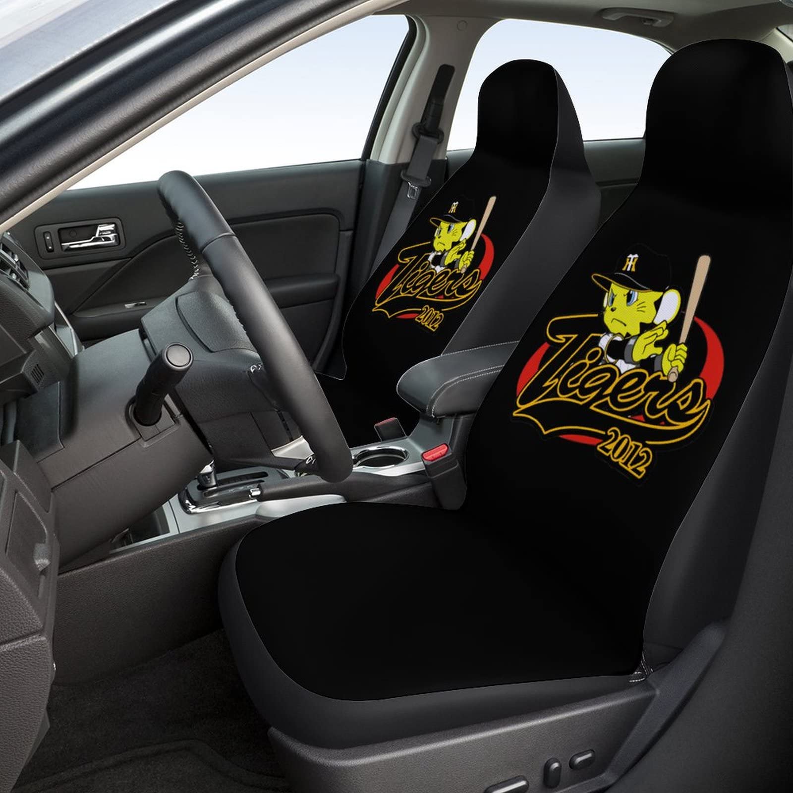 Amazon.co.jp: 車用 カーシートカバー 阪神タイガース カー用品 1枚/2