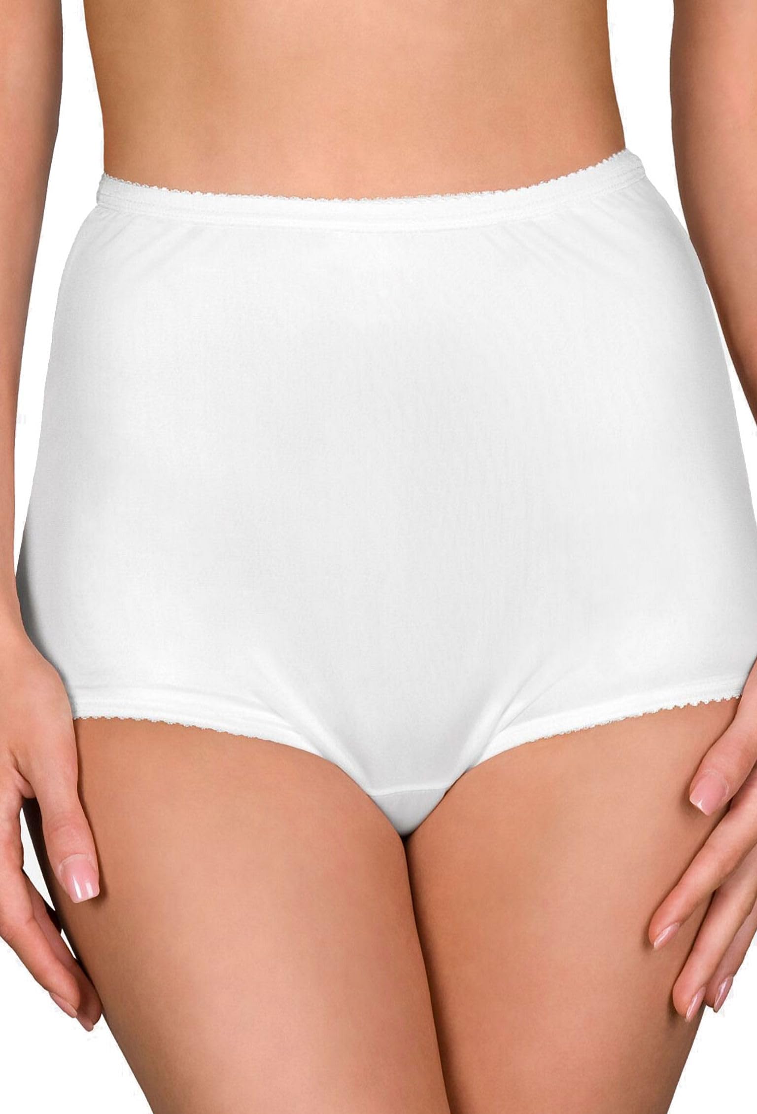 Shadowline Damen-Höschen, Nylon, Übergröße, 3 Stück
