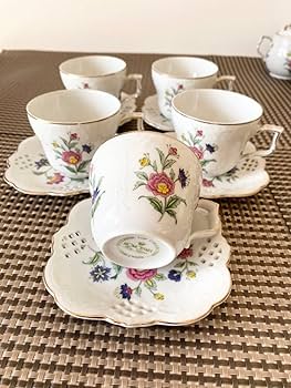 薩摩焼　神山　9点セット　カップ　ソーサー　ポット　クリーマー　シュガー カップ&ソーサー 140ml シュガーマグ 洋食器 陶器 食器 美濃焼