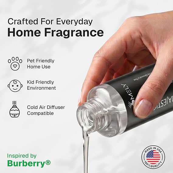 AROMELY B-Berry Diffuser Oil | Hotel Collection Diffuser Oil, Fruity Scent with Lychee, Peony & Pear | Waterless Cold-Air & Luxury Aroma for Relaxation | Safe for Kids, Pets & Furniture | 50ml