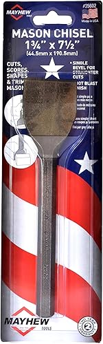 Miniatura 18 de Mayhew Select 35005 - Cincel de masón guardado a mano de 3 x 7 pulgadas