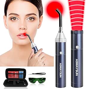 Infrared Red Light Therapy Device for Joints & Muscles Pain Relief, 2-in-1 Portable Near Infrared Wand for Face & Body, 460-900nm