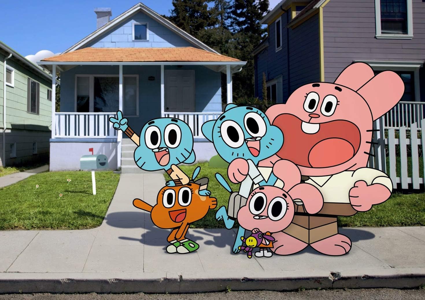The Amazing World of Gumball TV Show Cartoon Network Fabric Poster (17" x 13") Inches