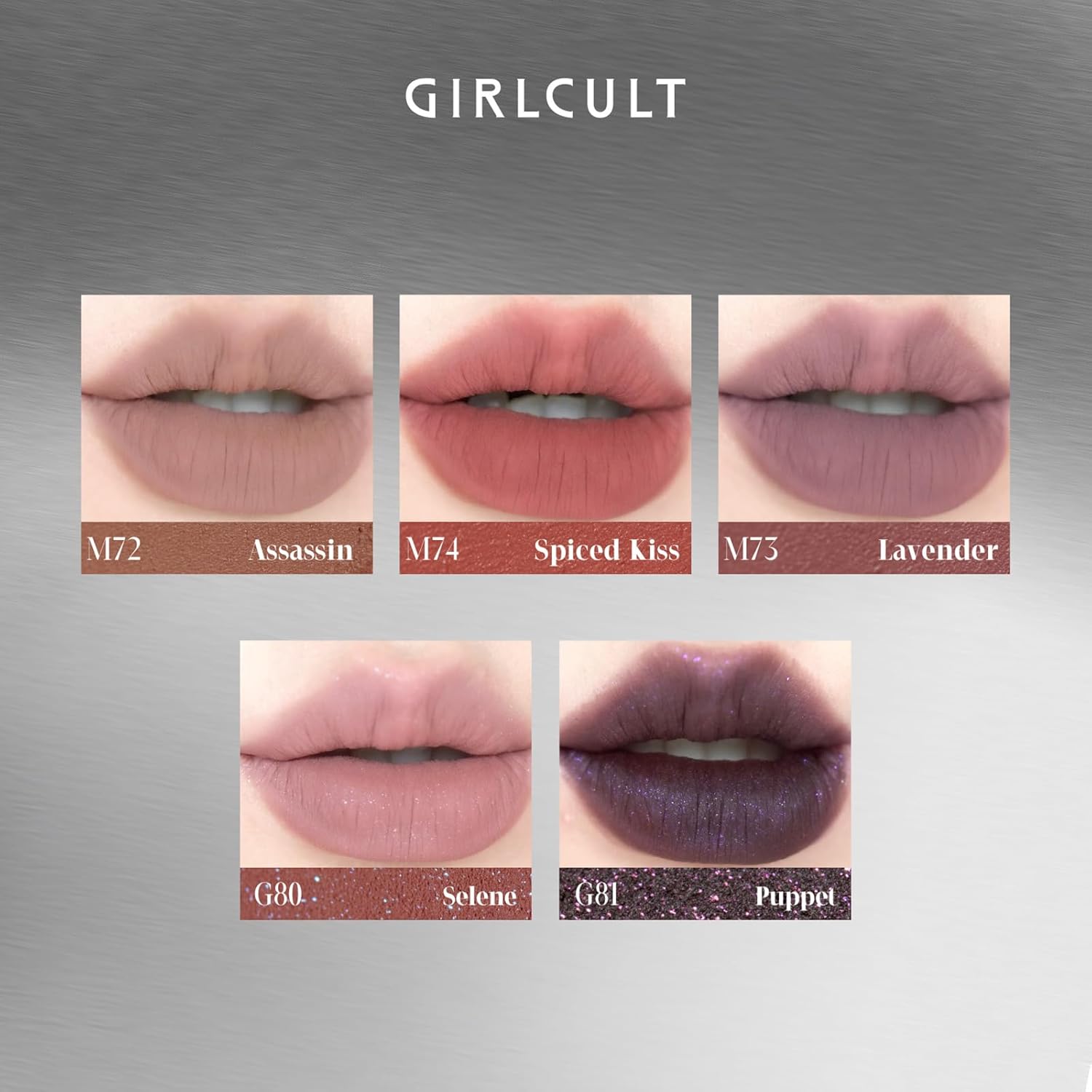 GIRLCULT Matte Lip Stain, Velvet Cream Lipstick with Soft Matte Finish, High Pigment Lightweight Lip Color, Comfortable Non-Drying Liquid Lipstick (G81) - Image 7