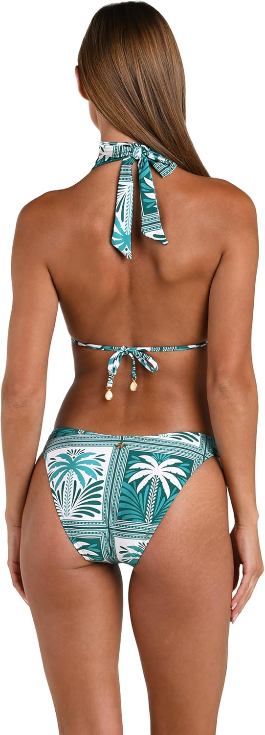 Sunshine 79 Womens Triangle Halter Bikini Swimsuit Top - Image 2