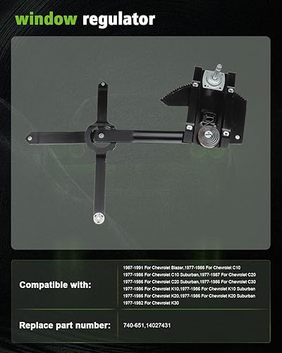 Miniatura 7 de SCITOO Reemplazo del Elevalunas eléctrico delantero derecho para 2000-2007 para Ford Focus 741-875 6S4Z 5423200-BB, 741875, 6S4Z5423200BA, YS4Z