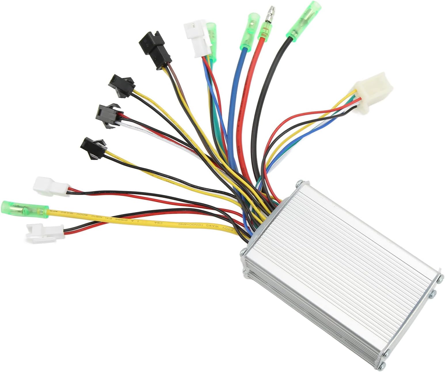 SPYMINNPOO Brushless Controller, Electric Bicycle Brushless Square Wave Motor Controller with Light Wire for E-Bike 36V 48V 250W 350W Motors