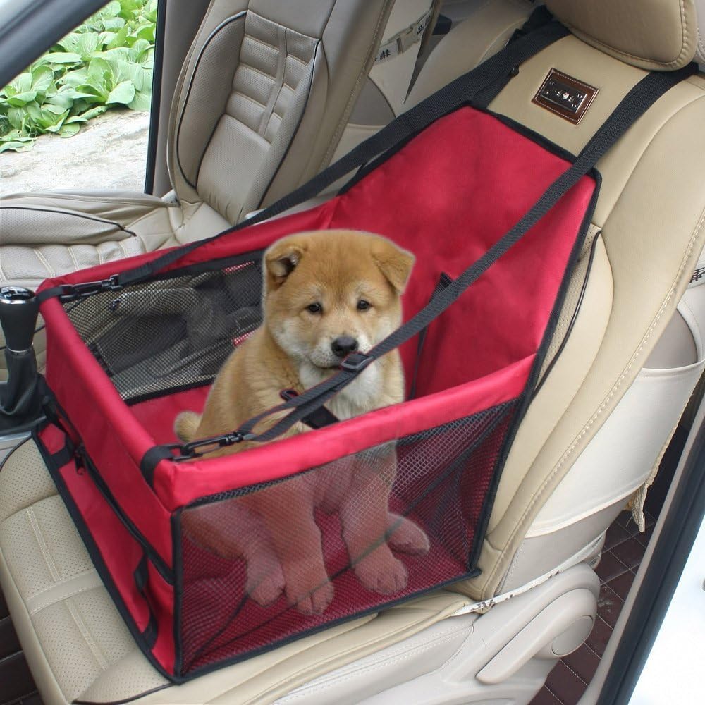 YOTRON Pet Car Seat Cover Carrier Airline Approved for Dogs Cat Puppy Small Pets Travel Cage L Size Weight up to 15lbs