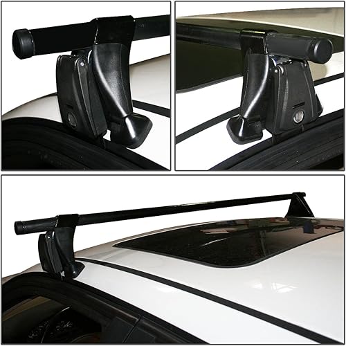 Miniatura 7 de Auto Dynasty Barras ajustables de 48 pulgadas para portaequipajes con soportes de montaje y llaves de bloqueo compatibles con Mazda 626 Subaru