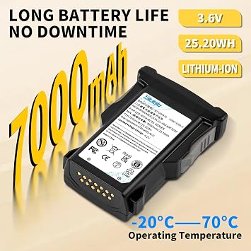 Sicimly BT-000370 for Zebra MC93 Scanner Battery Replacement BT-000371
