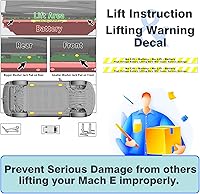 Vista 7 de BestEvMod Juego de 4 almohadillas de elevación Mach E para gato de suelo, compatibles con accesorios Mustang Mach-E 2025 2024 2023 2022 2021