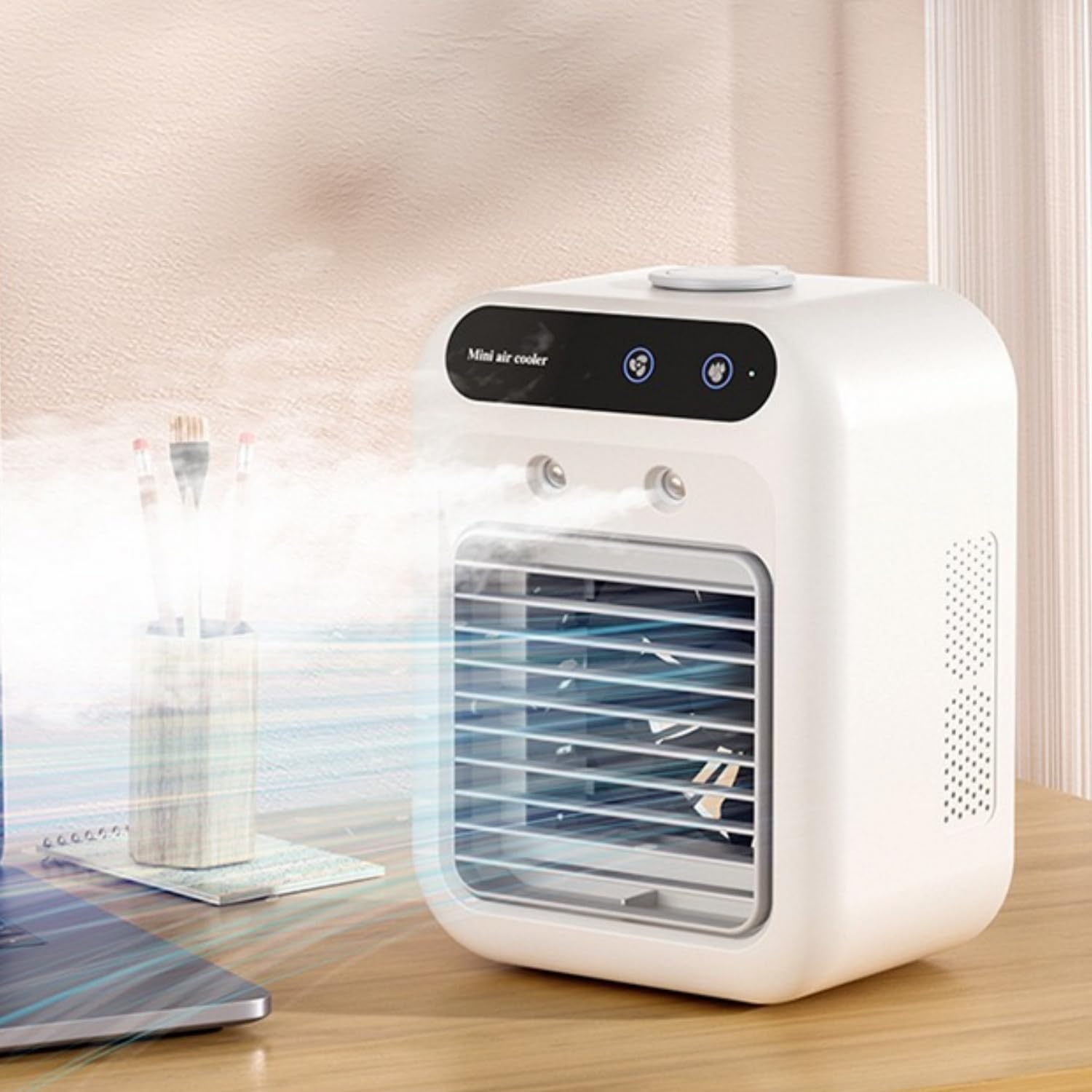 Amazon | 冷風機 卓上 -18℃強力冷風 冷風扇 卓上クーラー 小型エアコン