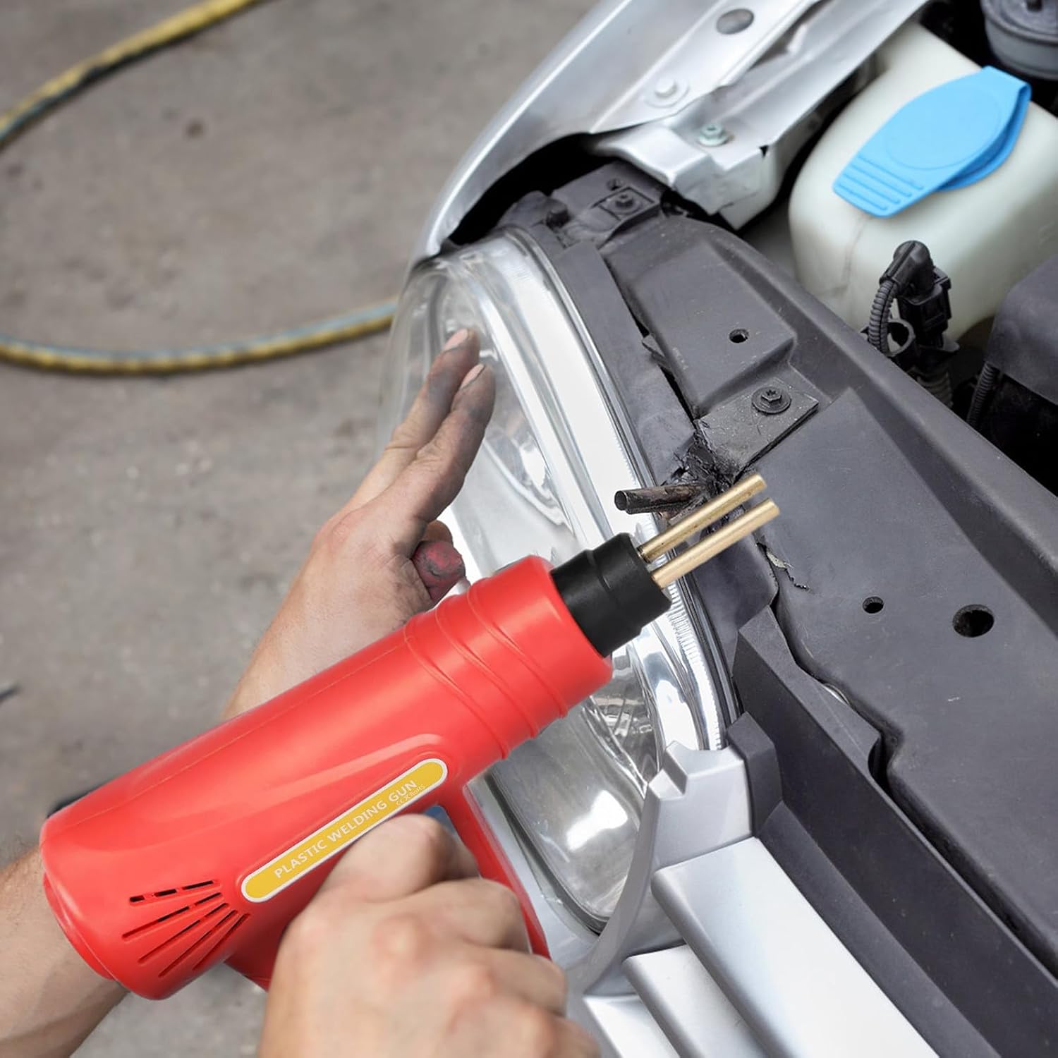 70w Portable Plastic Repair Kit Handheld Solder Gun with US Plug 110v Ergonomic Design for Car Bumper Repair Welding Tool