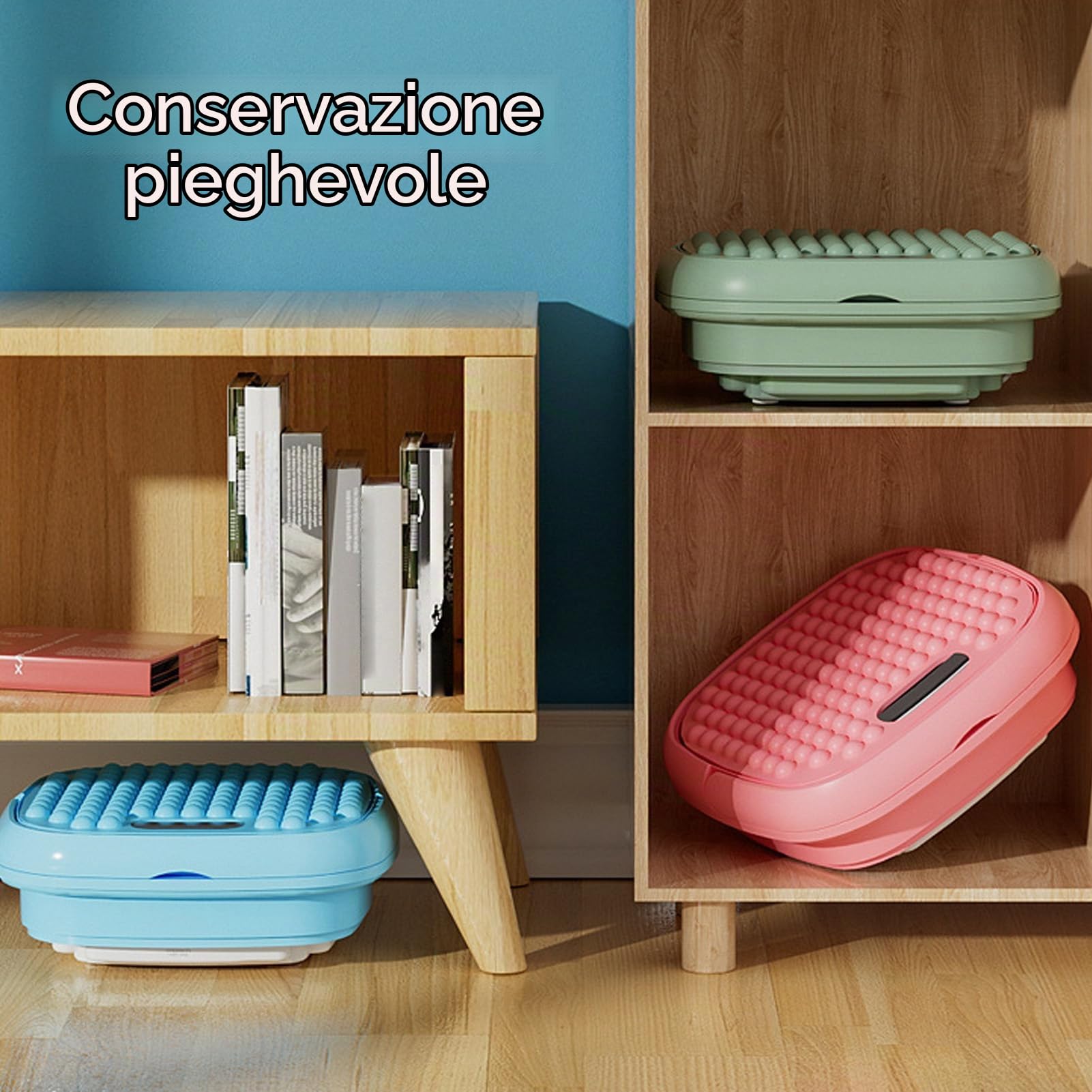 BEWINNER Lavatrice Portatile, Mini Lavatrice e Asciugatrice, Lavatrice a Secchio con Centrifuga, Lavabiancheria Pieghevole per Calzini per Studenti, Dormitorio, Campeggio, Viaggi